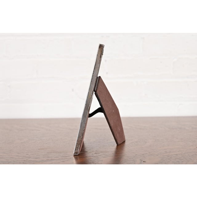 Metal Gorham Art Deco Sterling Silver Picture Frame For Sale - Image 7 of 11