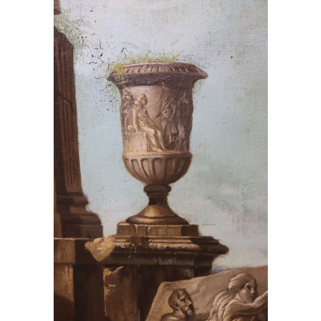 Pair Large Scale 19th C Italian Grand Tour Paintings For Sale In Philadelphia - Image 6 of 8