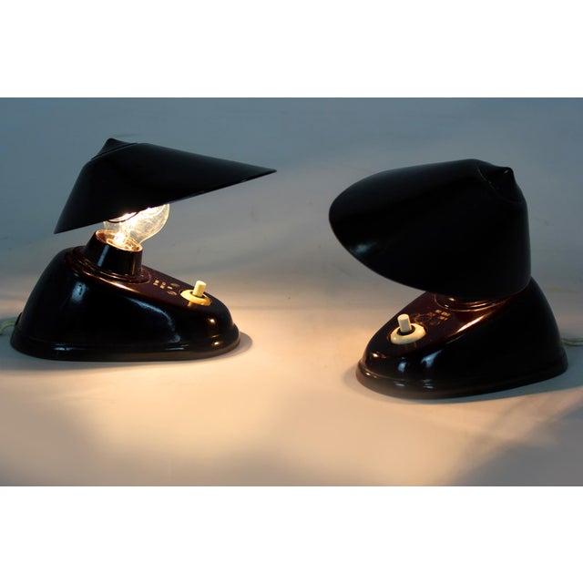 Bauhaus Bakelite Table Lamps from Esc, 1940s, Set of 2 For Sale - Image 16 of 18
