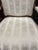 Vintage Louis XV Chair With White Silk Stripe Fleur De Lis For Sale - Image 4 of 9