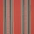 Sample- Schumacher Markova Stripe Fabric in Red For Sale