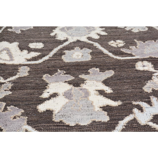 Oushak Hand Knotted Wool Rug, 9'4"x12'4" For Sale In New York - Image 6 of 6