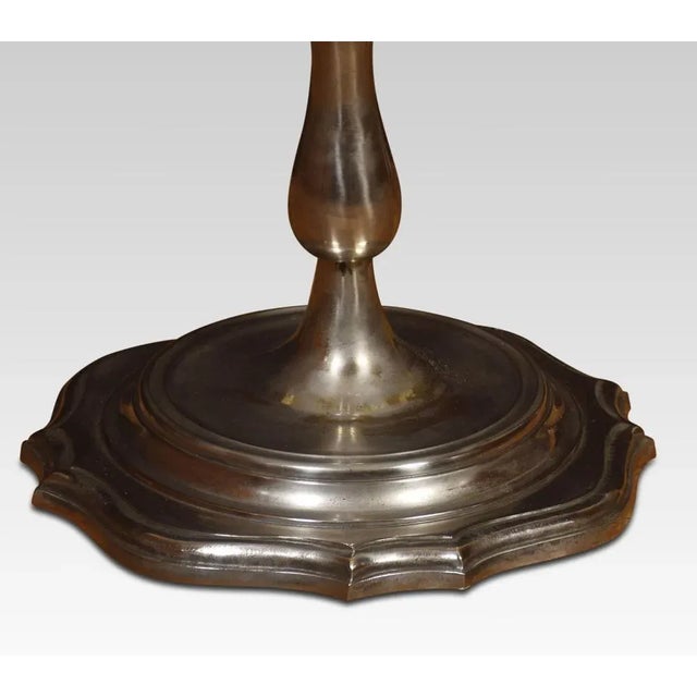 Silvered Standard Lamp, 1920s For Sale - Image 4 of 6