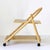 Vintage Bar Cart with Wood Structure and Wheels, 1980s For Sale - Image 16 of 16