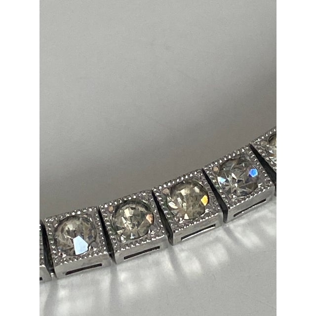 Dorsons Demi-Parure Set in Sterling Silver; Tennis Bracelet + Tennis Necklace For Sale - Image 15 of 17