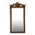 Vintage Italian LaBarge Carved Wood Wall Mirror With Beveled Glass For Sale