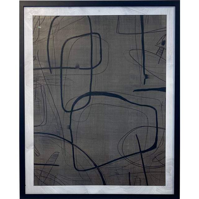 Interwoven II, 2026 - mix media on paper, 32" x 44", signed Interwoven Forms is an original mixed-media work on paper by...