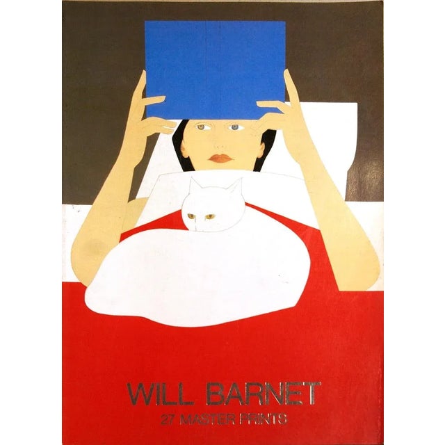 Realism 1979 Will Barnet 'Will Barnet 27 Master Prints' Realism Blue,White,Red Book For Sale - Image 3 of 3