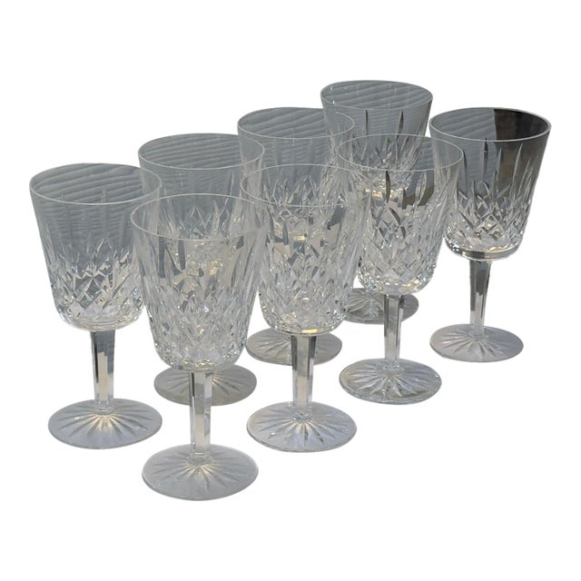 Waterford Lismore Crystal Goblets, Set of Eight For Sale