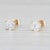 Modern 0.50ctw Diamond Stud Earrings 14k Yellow Gold Round Solitaire Studs - 2 Pieces For Sale - Image 3 of 5