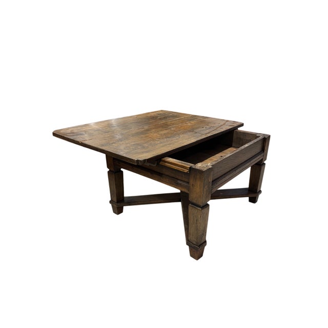Crafted from solid English oak, this antique coffee table showcases timeless craftsmanship and beautiful natural...