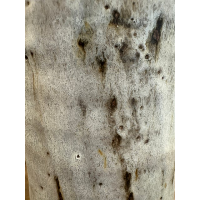 Off White Ceramic Pottery Vase For Sale - Image 11 of 11