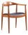 Hans Wegner for Johannes Hansen Mid Century Danish Teak the Chair For Sale