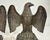 Up for sale is a high quality pair of vintage solid bronze bookends shaped like open-winged American bald eagles. The...