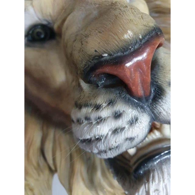 Resin Epoxy Wall Lion Head For Sale - Image 5 of 9