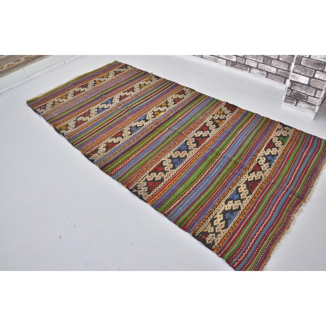 Turkish 1960s Oushak Neutraş Turkish Kilim Rug For Sale - Image 3 of 10