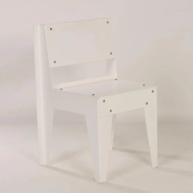 Aluminum chair called “deRob” designed by Rob Hoogendijk (1953) and made by the company Hieselaar in Schoonhoven in 1998....