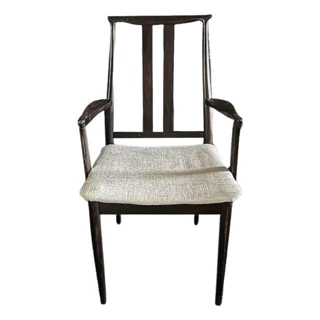 Mid Century Mahogany Arm Chair Made by Danish Overseas Furniture - Mid 1960's, Signed For Sale