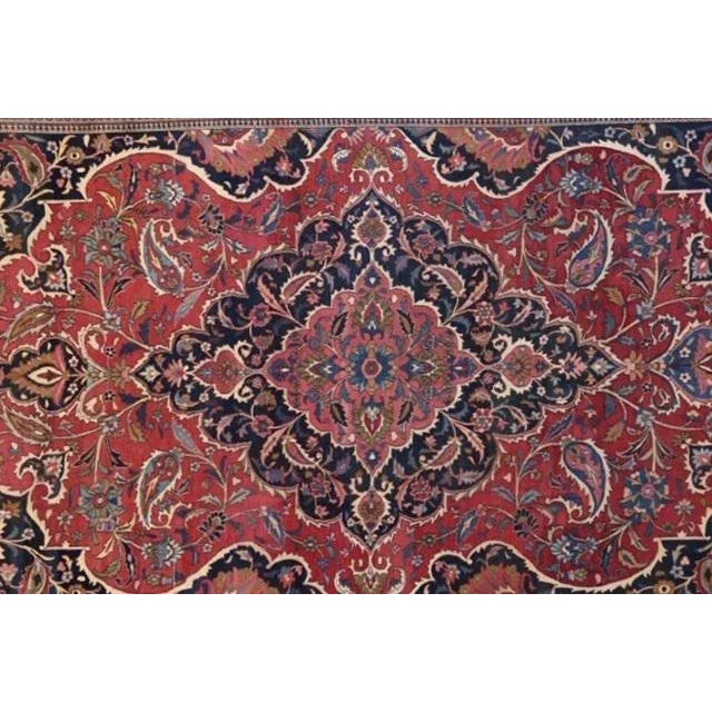 1900's Antique Persian Dorokhsh Palace Rug, 13' X 20' For Sale - Image 4 of 12