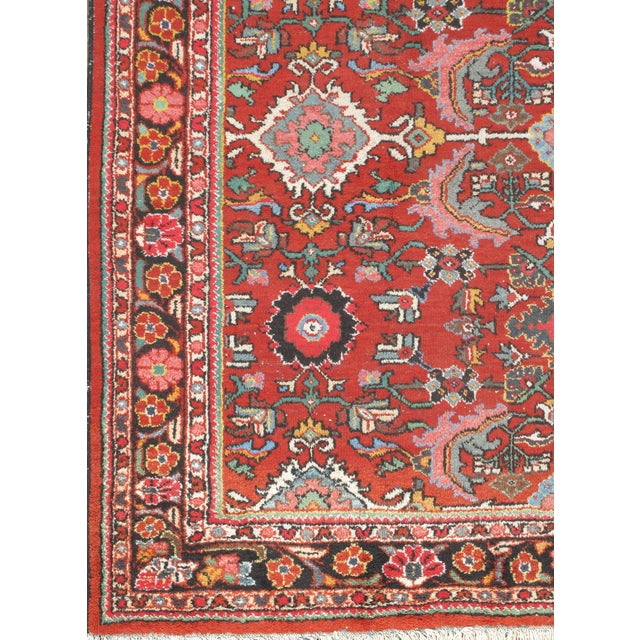 Red Vintage Brick Red Oriental Area Rug 7'6 X 10'9 For Sale - Image 8 of 8
