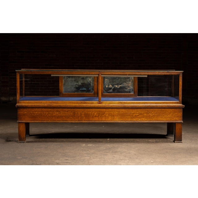 Antique Quartersawn Oak "Peerless" Display Case by Jac. Lederer For Sale - Image 4 of 18