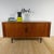 Wood Mid-Century Scandinavian Teak Sideboard with Retractable Doors For Sale - Image 7 of 15