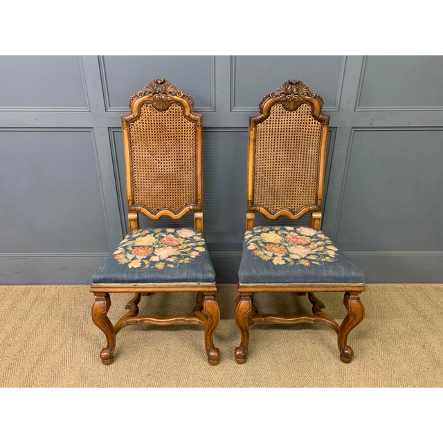 Antique Walnut Chairs from Waring & Gillow, 1910, Set of 2 For Sale - Image 13 of 13
