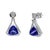 Natural Tanzanite Earring With Diamond in 18k Gold For Sale In New York - Image 6 of 7