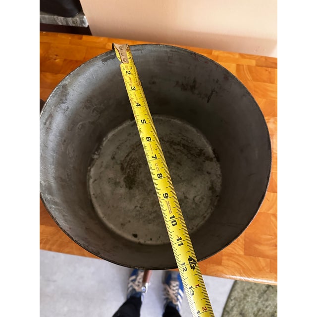19th Century Huge Copper Pan or Stock Pot For Sale - Image 10 of 11