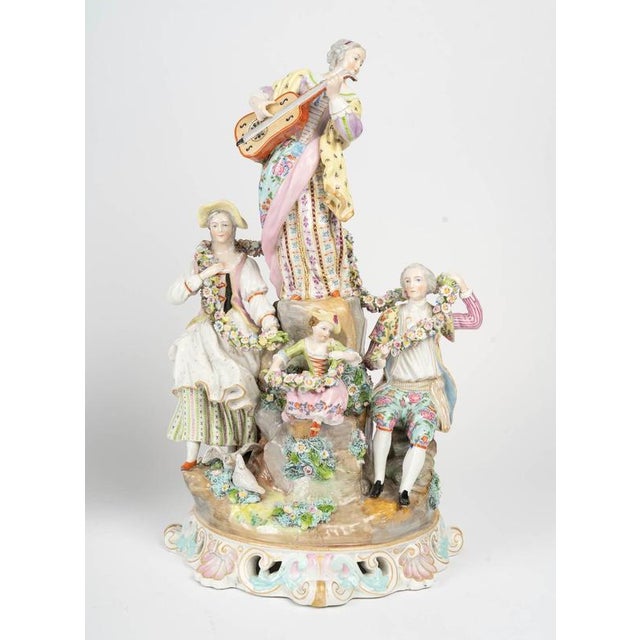 19th Century 19th Century Napoleon III Porcelain Figurines from Meissen For Sale - Image 5 of 13