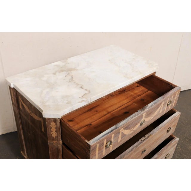 19th Century Swedish Chest with Taj Mahal Quartz Top For Sale - Image 10 of 11