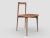 Not Yet Made - Made To Order Modern Linea 662 Grey Chair in Brown Leather and Wood by Collector Studio For Sale - Image 5 of 5