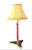 Mid-Century Modern 1960’s Mid-Century Modern Leather & Brass Lamp For Sale - Image 3 of 12