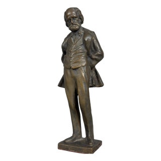 Bronze Full-Length Statue of Giuseppe Verdi, 20th Century For Sale