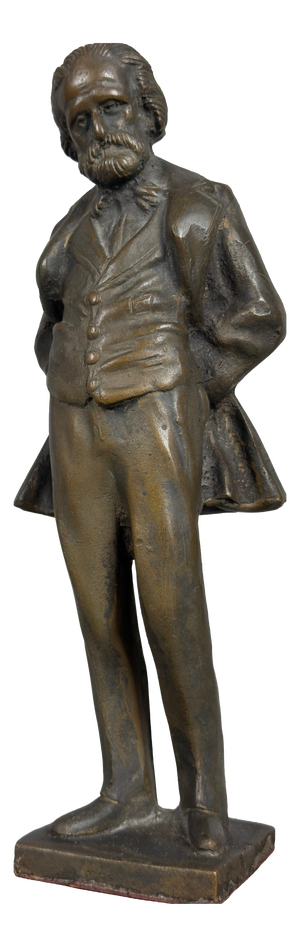 Bronze Full-Length Statue of Giuseppe Verdi, 20th Century