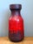 Mid-Century Modern Vintage West German Red Drip Glaze Ceramic Vase For Sale - Image 3 of 13