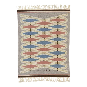 Vintage Swedish Scandinavian Rollakan Rug - 04'06 X 05'11