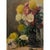 Framed Oil on Canvas, Still Life with Chrysanthemums, by M. Taquet-Beal, 1944, Belgium is a luminous oil on canvas of...