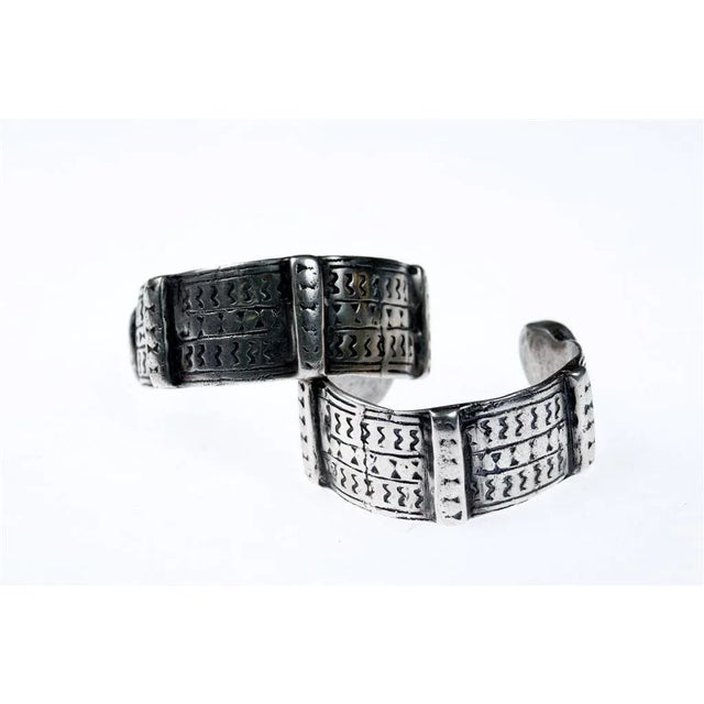 Mid 20th Century Tribal Silver Tuareg Bracelet For Sale - Image 10 of 10
