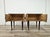 Vintage Walnut Clad Nightstands with Glass Tops, 1960s, Set of 2 For Sale - Image 15 of 18