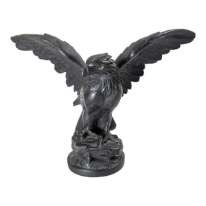 19th Century German or Swiss Black Forest Carved Eagle Bird of Prey