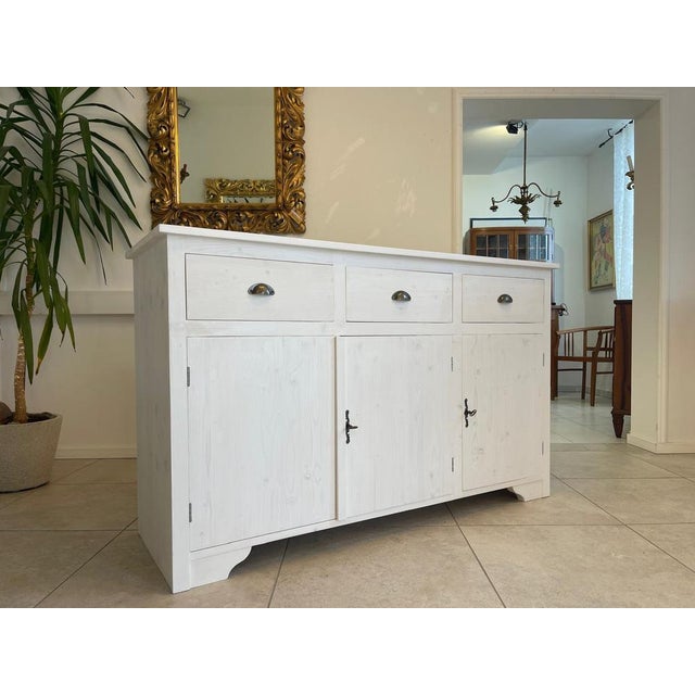 Farmhouse Sideboard in Spruce Wood For Sale - Image 5 of 15