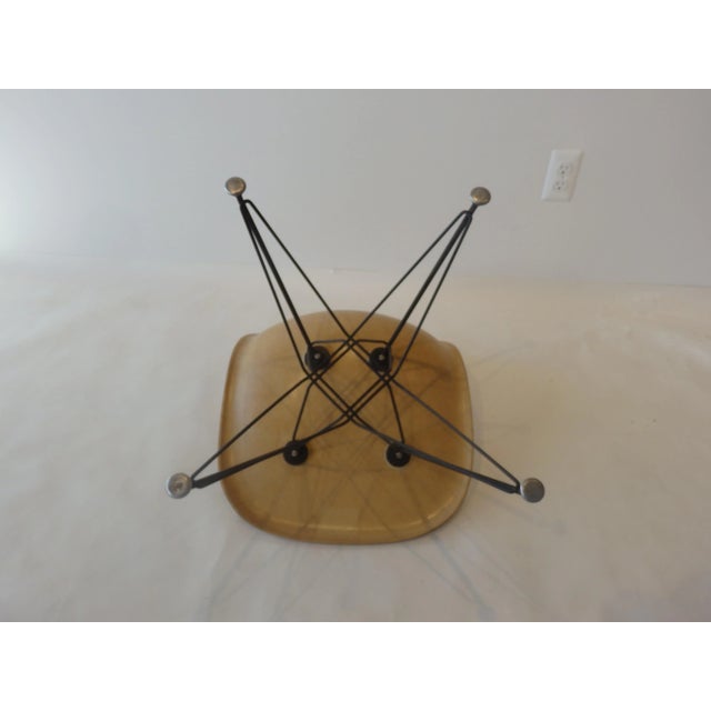 Eames Fiberglass DSR Chairs on Eiffel Tower Bases - A Pair For Sale In Detroit - Image 6 of 11