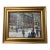 Christopher Willett, "Wall Street at Rush Hour" Oil on Masonite For Sale