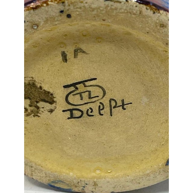Ceramic Dutch Berbas Vase by A. Le Comte for Porceleyne Fles, Delft, 1890s For Sale - Image 7 of 11