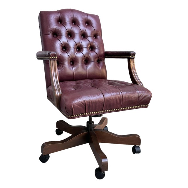 Ethan Allen Executive Office Swivel Desk Chair For Sale