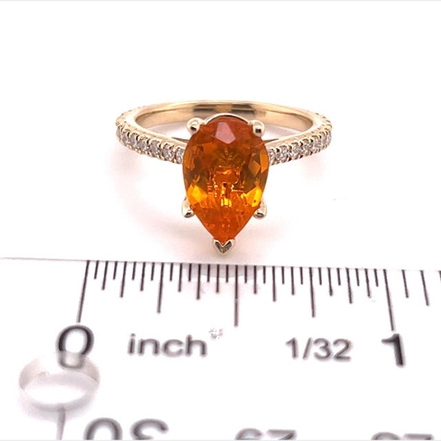 Blue Natural Sapphire Diamond Ring 14k Gold 3.39 TCW Certified For Sale - Image 8 of 9