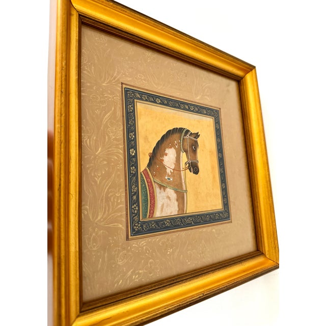 Wood Late 20th Century Set of 5 Mogul Paintings For Sale - Image 7 of 14