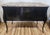 Vintage Louis XV Style Black Lacquered & Painted Marble Top Bronze Mounted Commode For Sale - Image 12 of 18
