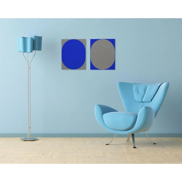 Acrylic on linen. Edition: Unique, Unframed. Each part's dimensions are 51x41cm/20x16". Australian abstract artist Louise...